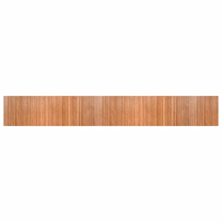 Berkfield Home Nature Rectangular Bamboo Rug in Brown, W: 70 cm, L: 500 cm
