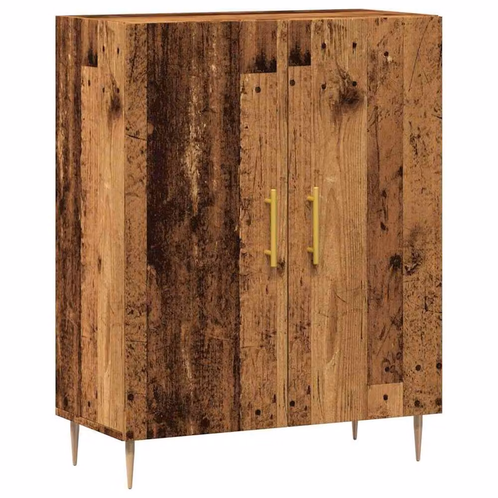 Berkfield Home Rustic Old Wood Sideboard in Brown, W/D/H: 69.5 x 34 x 90 cm – 3