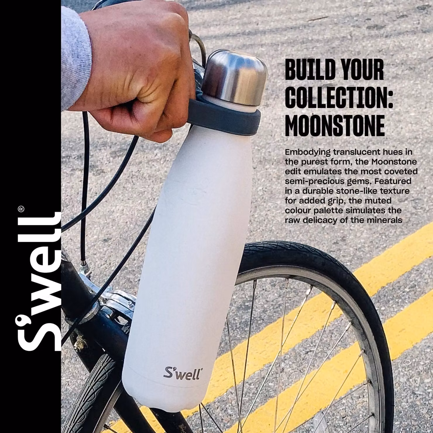 S'well Stainless Steel Traveler Vacuum-Insulated Travel Mug, White, 473 ml – 5