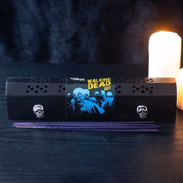 KDMD Walking Dead Anti Incense Box Set in Black, Blue and Silver with Floral Design – 2