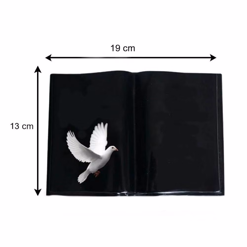 David Fischhoff Black and White Memorial Grave Dove Book Ornament – 2