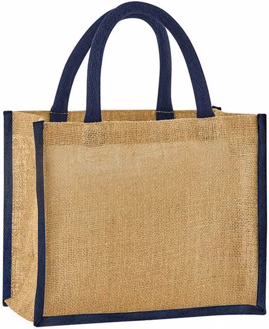 Westford Mill Midi Starched Jute Tote Bag in Beige, 14L