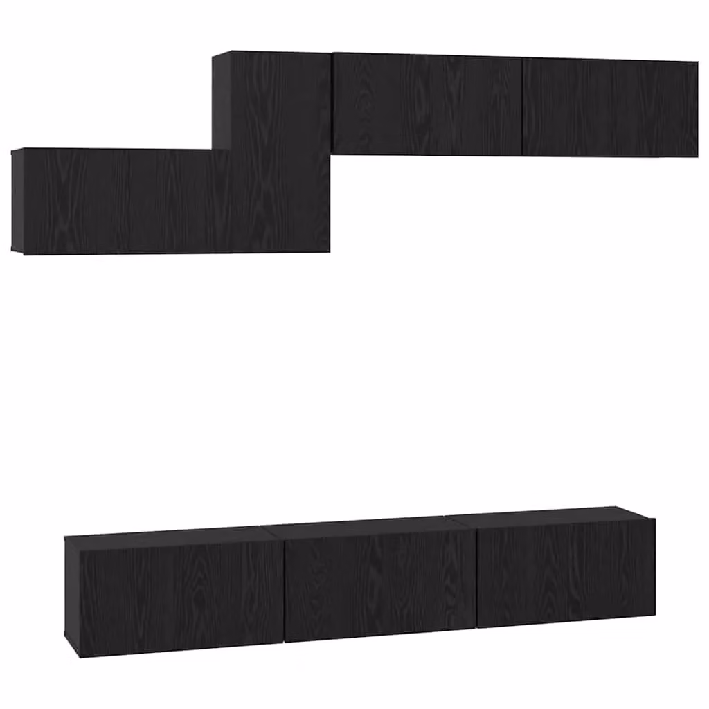 Berkfield Home Wall-Mounted Storage Unit with Doors and Shelves, Black Oak, W/D/H: 60 x 30 x 30 cm – 2