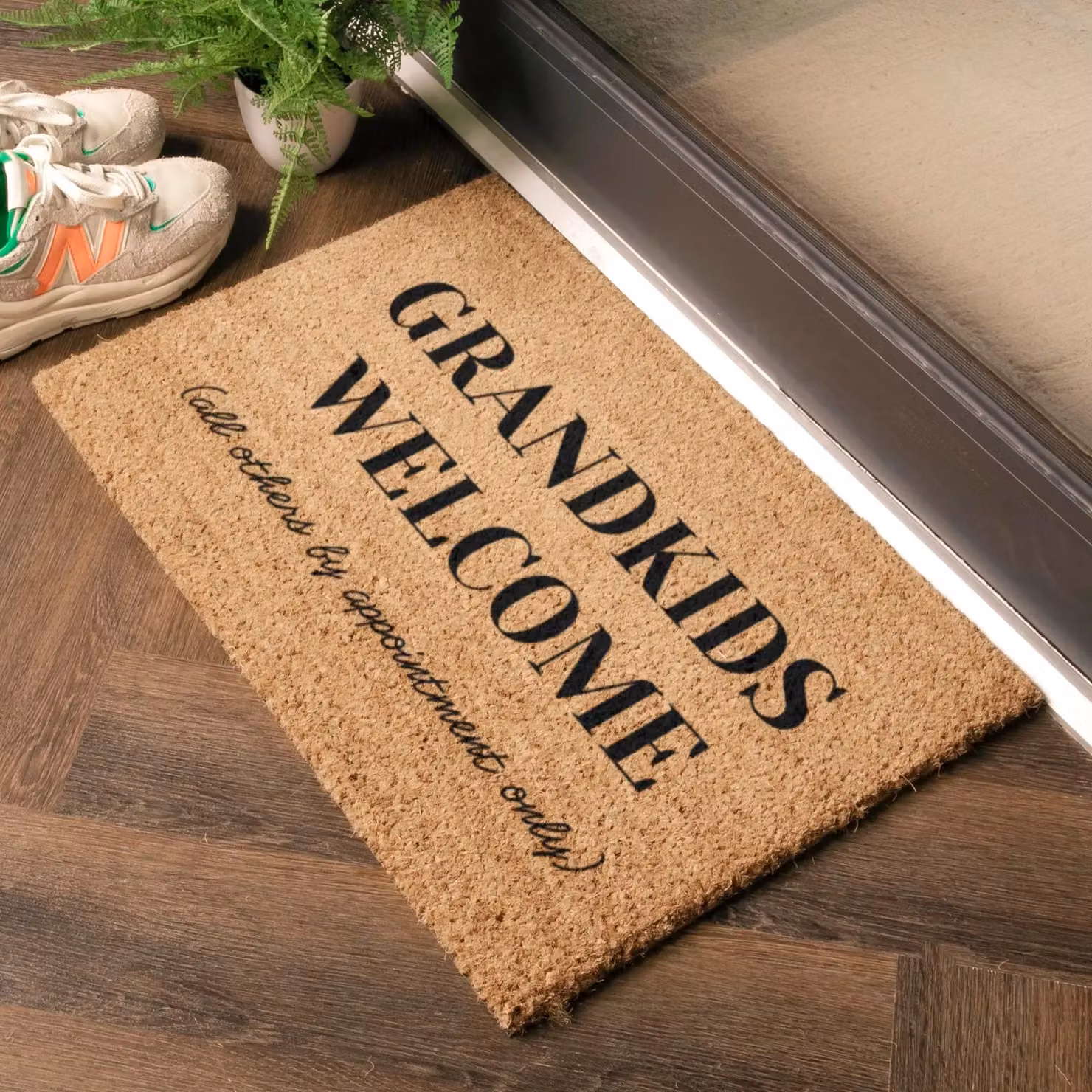 Artsy Mats Grandkids Welcome Doormat in Brown, W/D: 60 x 40 cm – 2