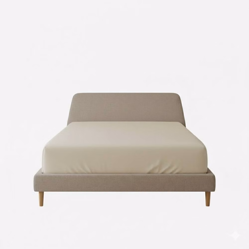 Snug City Small Double Flannelette Fitted Sheet in Beige, 120 x 200 cm – 2