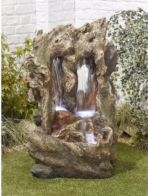 Tranquility Glengarry Mains Powered Grey Cascade Water Feature
