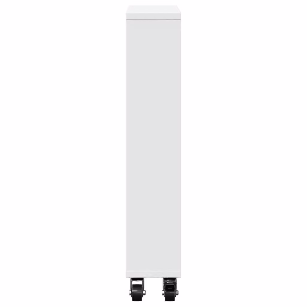 Berkfield Home Narrow Storage Trolley in White, W/D/H: 48 x 13 x 68 cm – 2