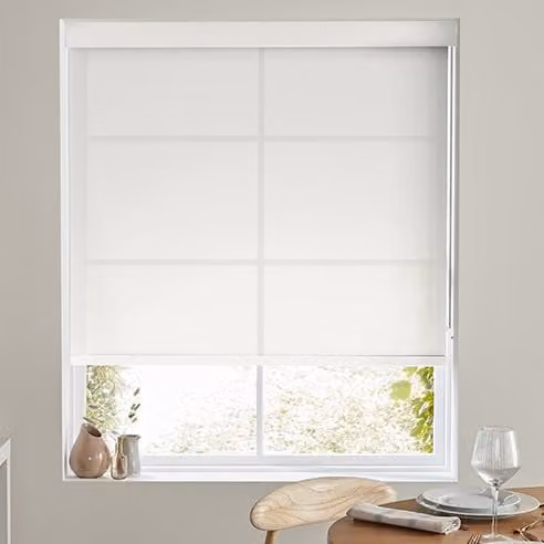 Terrys Illusion Made to Measure Transparent White Roller Blind