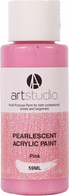 Art Studio Pearlescent Acrylic Paint, Pink