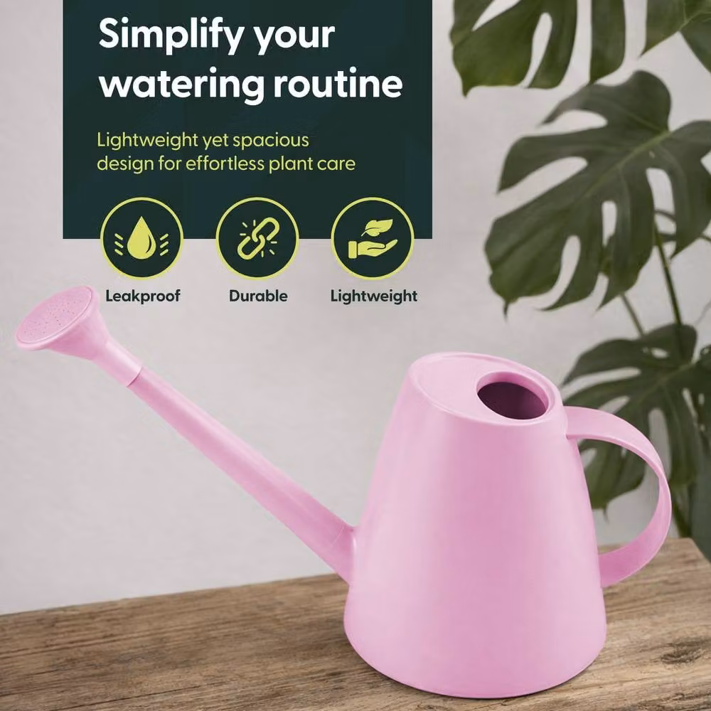 Keplin 1.8L Plastic Watering Can with Sprinkler Rose in Pink – 2