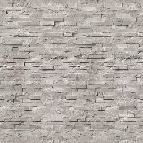 PBSL Group Natural Stone Look Internal Wall Panels, Light Grey, Pack of 4, W: 250 mm, H: 2600 mm, D: 8 mm