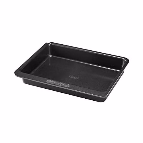 Pyrex Non-Stick Rectangular Metal Oven Dish, Black, W: 30 cm, D: 23 cm, H: 6.4 cm – 1