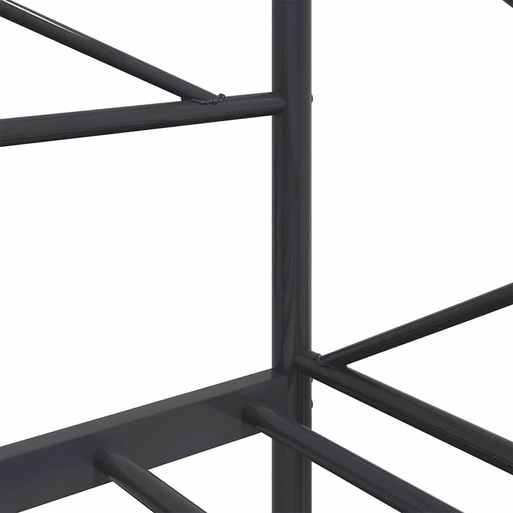 Berkfield Home Durable Metal Day Bed in Black W/D/H: 190 x 80.5 x 107 cm – 4