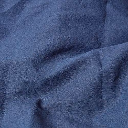 Homescapes European Linen and Combed Cotton Pillowcase, Blue/Green, W/D/H: 60 x 60 x 60 cm – 3