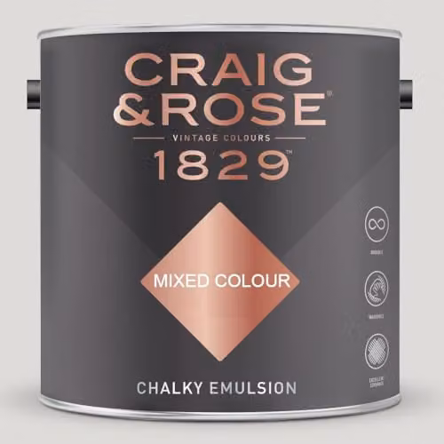 Craig & Rose 1829 Paint Stop Chalky Emulsion Matt Dutch White 2.5l