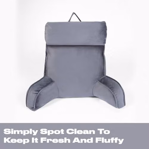 OHS Grey Cuddle Cushion with Height Adjustable Head Rest and Neck Support for Adults and Kids – 3