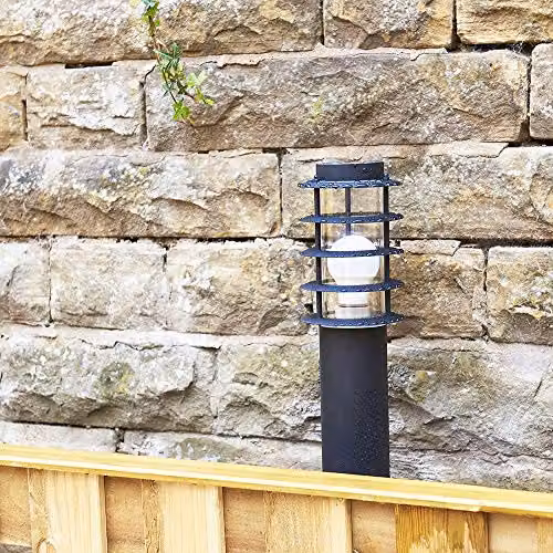 ValueLights Wharf Black Stainless Steel Outdoor Bollard Lantern Light IP44 Rated – 3