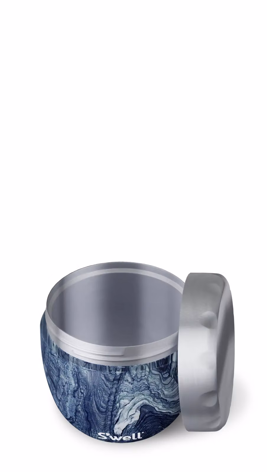 S'well Azurite Marble Eats 2-in-1 Insulated Stainless Steel Food Bowl in Blue – 5