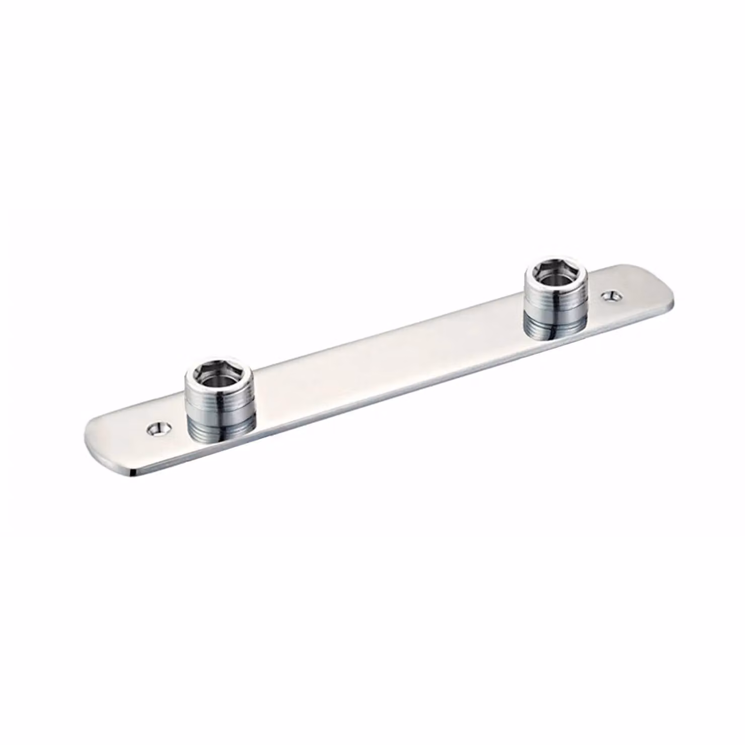 Nes Home Chrome Modern Bathroom Easy Fit Fixing Kit for Bar Shower Valve in Silver