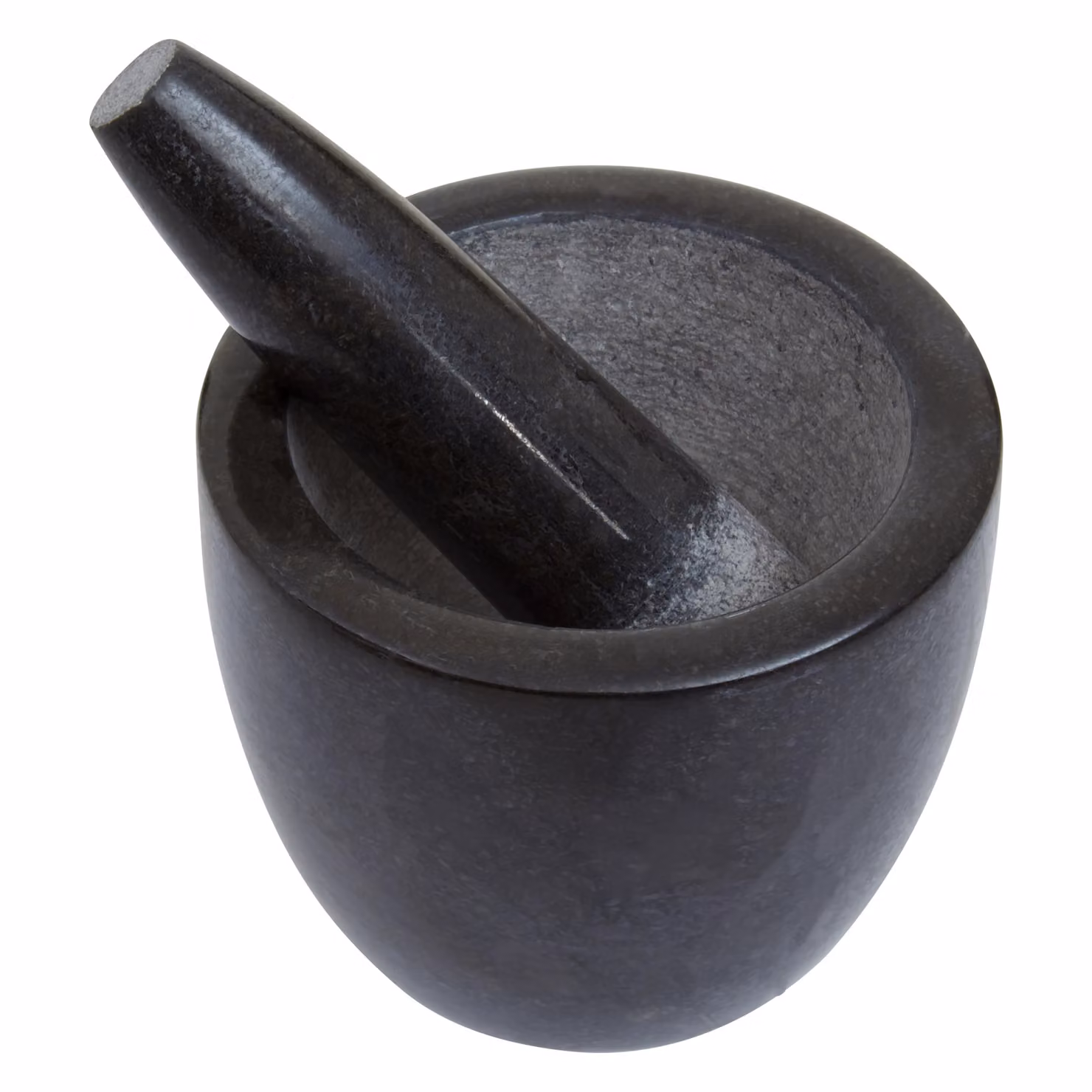 Orsina Black Marble Tapered Mortar and Pestle Set – 2