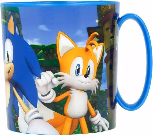 Official Sonic Licenced Micro Mug for Children, Blue and Multicolour, 390 ml