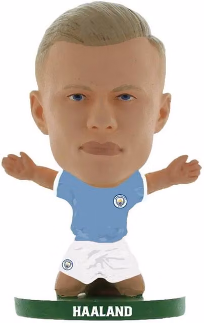 Manchester City FC Erling Haaland SoccerStarz Football Figurine in Blue – 1
