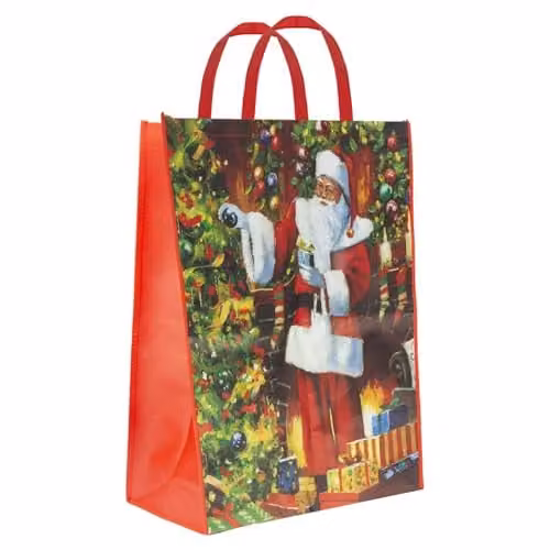 VFM e-Store Jumbo Santa Christmas Gift Bag in Red and Multicolour, W/D/H: 48 x 16 x 67 cm