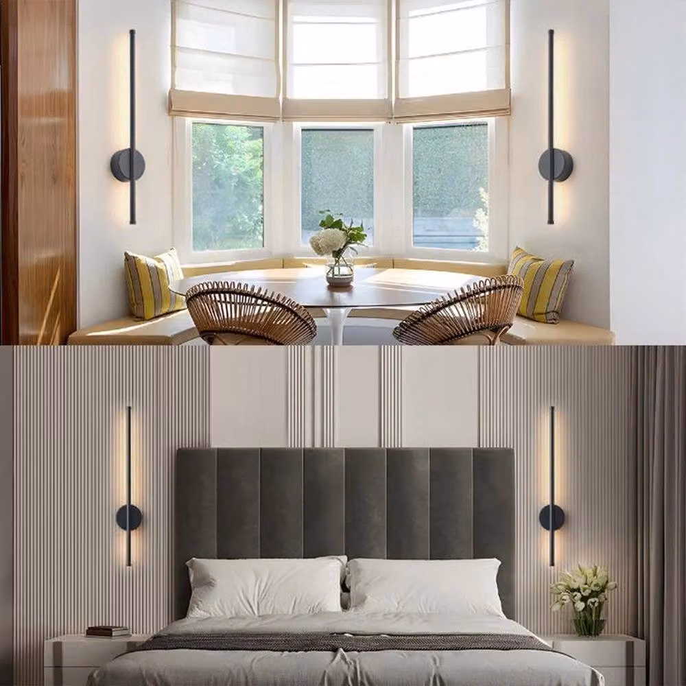 Kelvenix Set of 2 Black Battery Operated Dimmable LED Wall Lights – 4