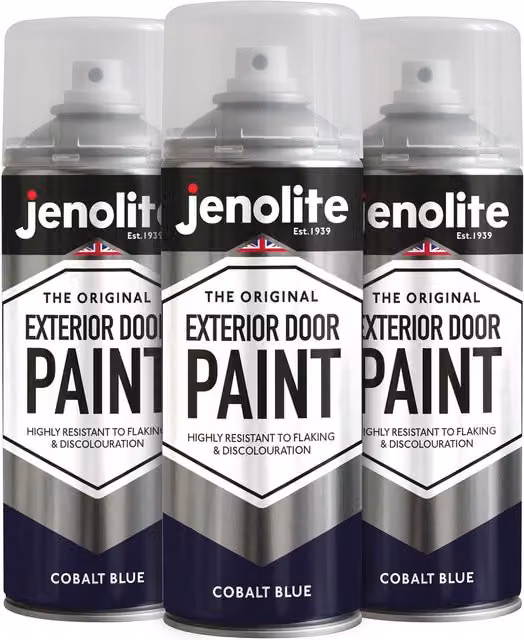 Jenolite Weatherproof Opaque Exterior Door Paint, Blue, 1.2 l