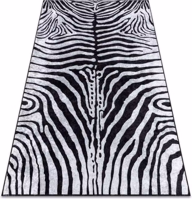 RugsX Miro Animal Print Rug in Black, W/D/H: 120 x 170 cm – 1