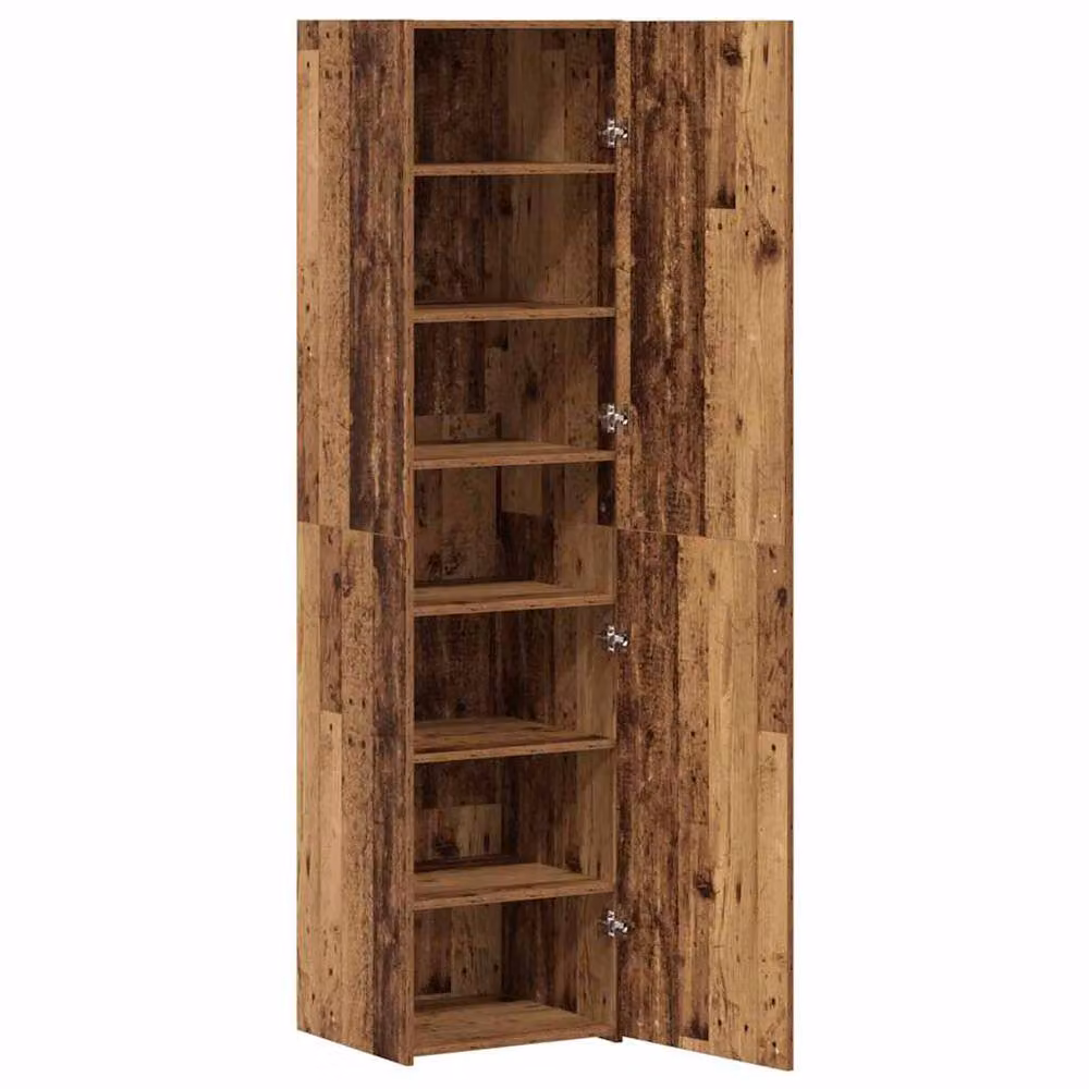 Berkfield Home Old Wood Highboard in Brown, W/D/H: 45 x 42.5 x 185 cm – 2