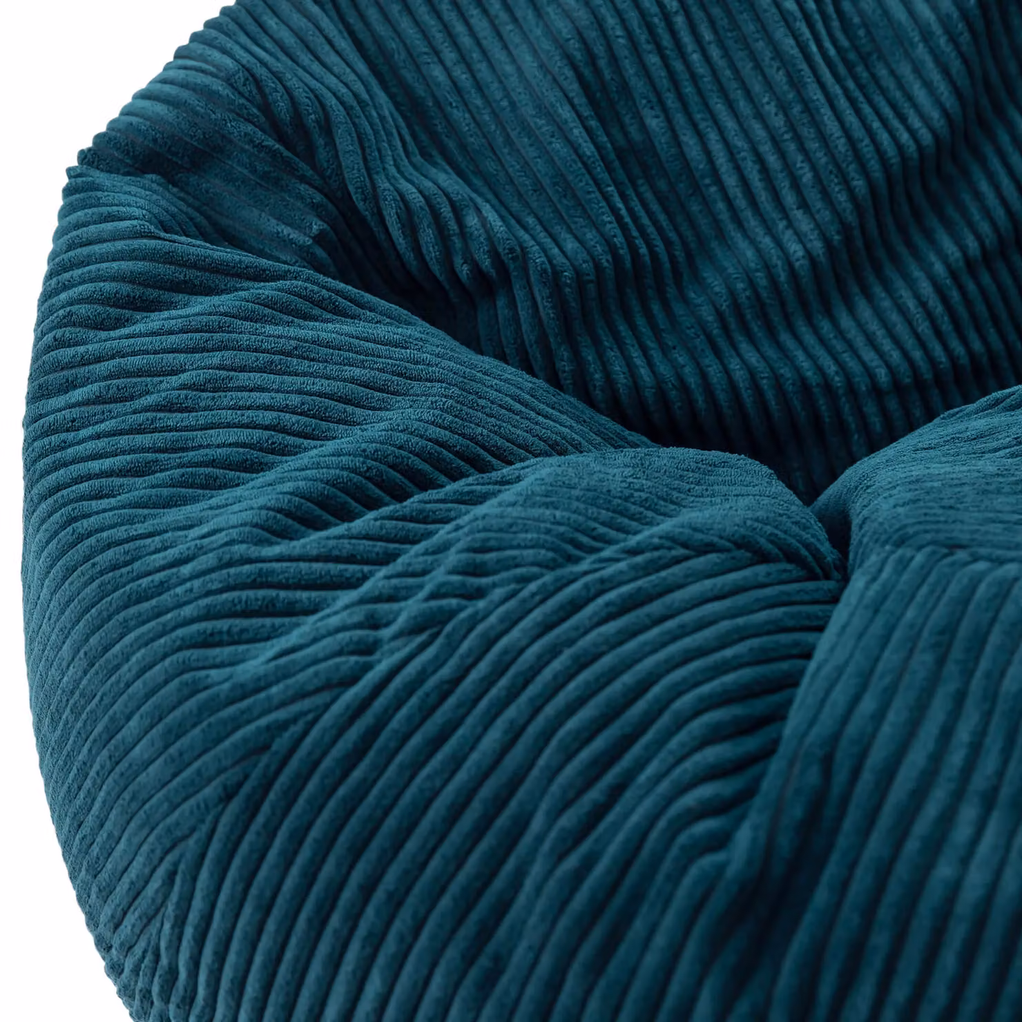 ICON Kingston Jumbo Cord Bean Bag and Footstool Bundle in Petrol Green – 3