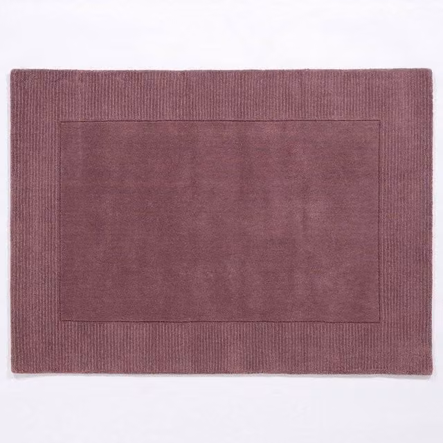 Esselle Esme Small Wool Rug in Pink, W: 80 cm, L: 150 cm