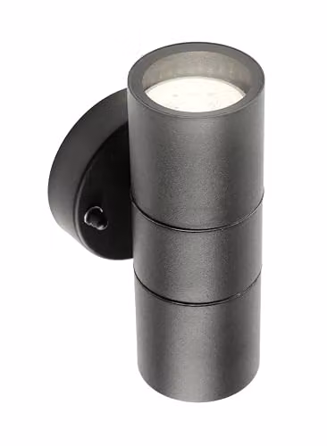 CGC Lighting Leon Black Stainless Steel GU10 Up & Down Outdoor Wall Light IP44 – 1