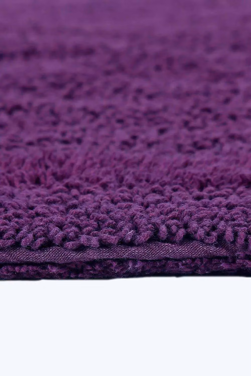 Homescapes Luxury Reversible Cotton Toilet Mat, Purple, W/D/H: 50 x 55 x 1 cm – 4