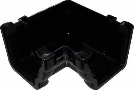 FloPlast Ogee 90 Degree Internal Gutter Angle, Black