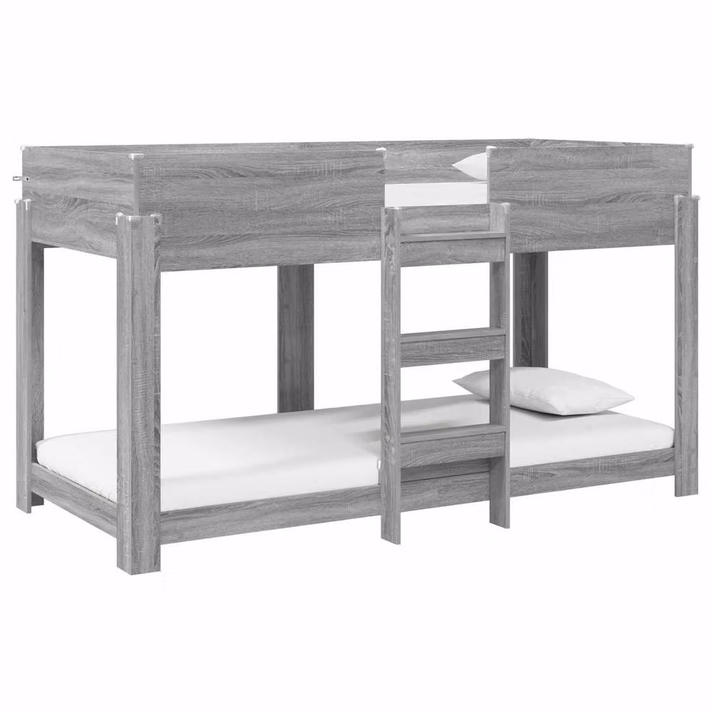 Berkfield Home Modern Two-Level Bunk Bed for Children in Grey, W/D/H: 200 x 100 x 100 cm, Engineered Wood – 2