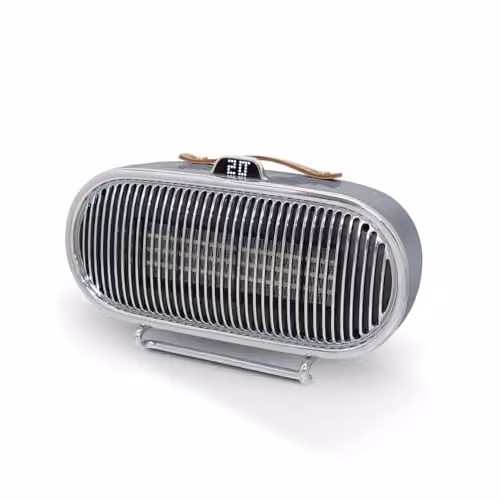 Swan 1.5kW Retro Ceramic Fan Heater with Thermostat, Timer and Remote Control, Grey
