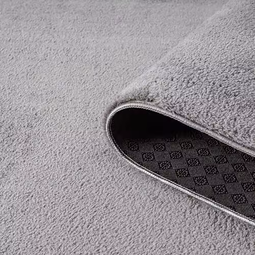 Desire Rugs Plain Grey Washable Non-Slip Hallway and Living Room Runner Rug, W: 60 cm, L: 200 cm – 2