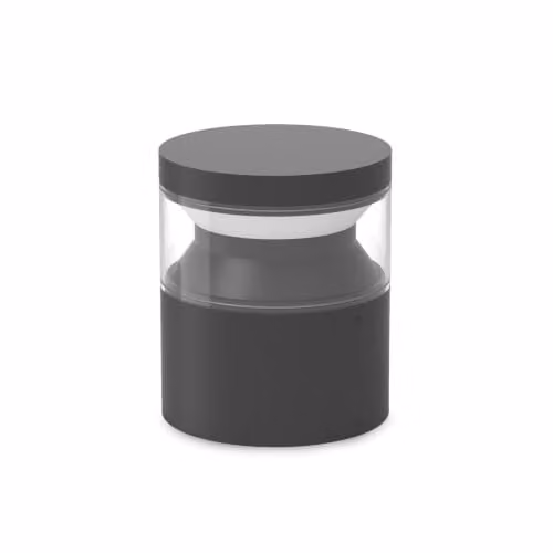 Ideal Lux Boeing LED Outdoor Pedestal Light, Black, Warm White 3000K, IP65