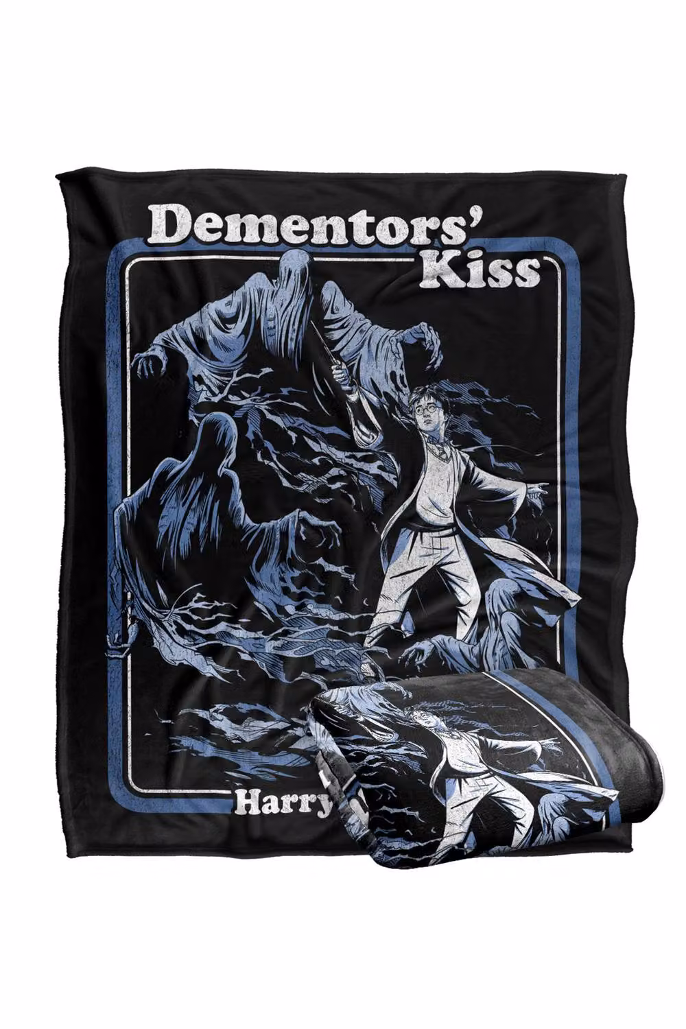 LOGOVISION Harry Potter Dementors Kiss Vintage Silky Touch Super Soft Fleece Throw Blanket, Multicolour, W/D/H: 152.4 x 127.0 x 1.0 cm – 7