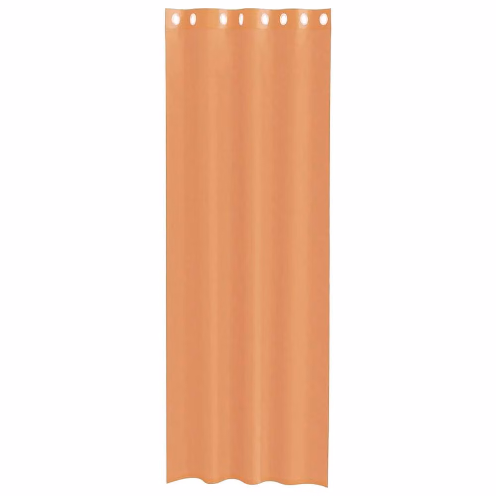 Berkfield Home Terracotta Voile Eyelet Curtains, 2 Pack – 2