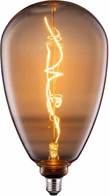 TCP Amber Twist LED Decorative Candle Bulb, Warm White, E27 – 1