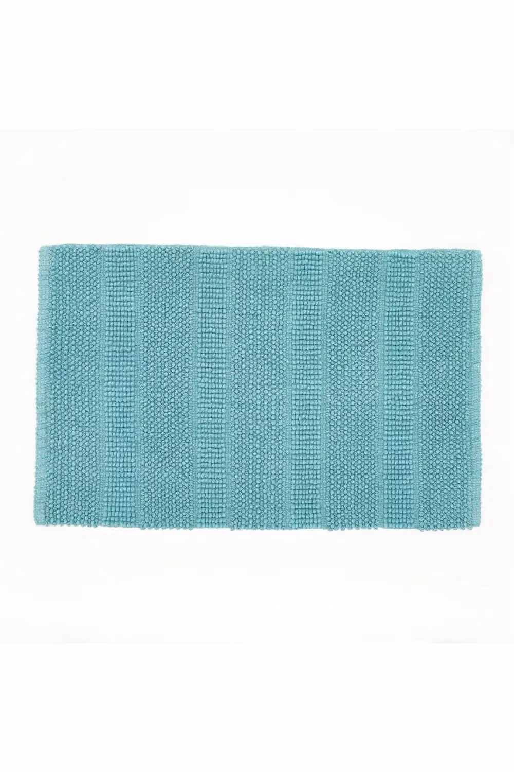 Deyongs Romeo Textured 100% Cotton Bath Mat in Mint Green and Turquoise Striped Design – 2