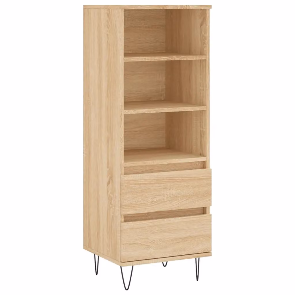 Berkfield Home Sonoma Oak Highboard in Brown, W/D/H: 40 x 36 x 110 cm – 2