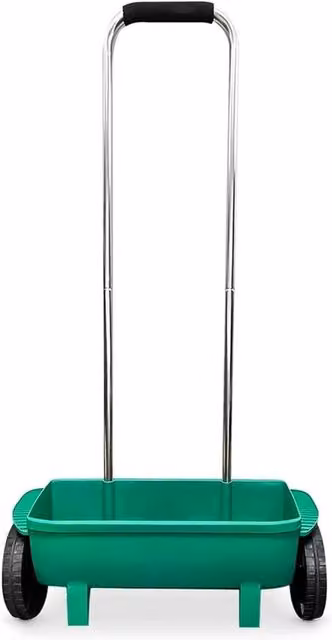 VOGREX 12L Manual Garden Broadcast Spreader for Feed and Seed in Green
