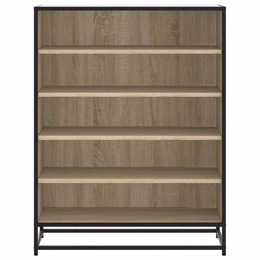 Berkfield Home Shoe Cabinet in Brown Sonoma Oak, W/D/H: 75 x 38 x 97.5 cm – 3