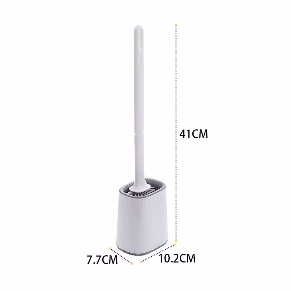 EONLION White Plastic Freestanding Toilet Brush and Holder Set – 2