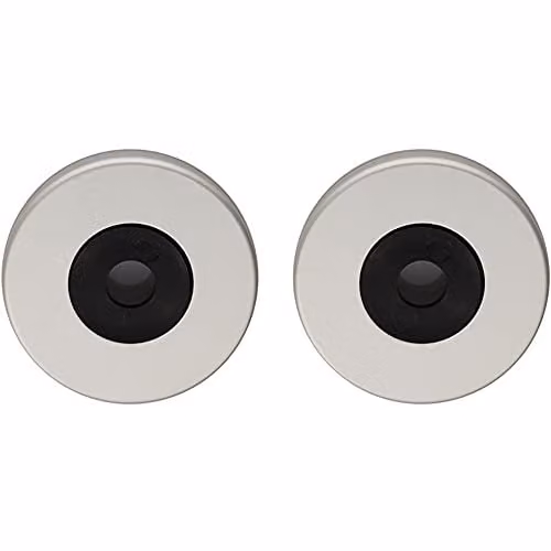 Loops Rose Pack for Aluminium Pull Handles in Brushed Silver, W: 52 mm, D: 8 mm