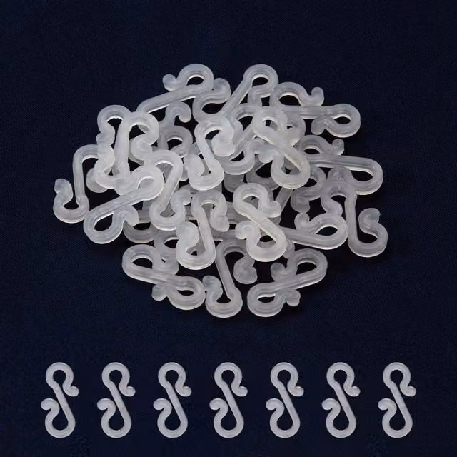 Hangups Clear Mini S Gutter Hooks, 100 Pack – 1